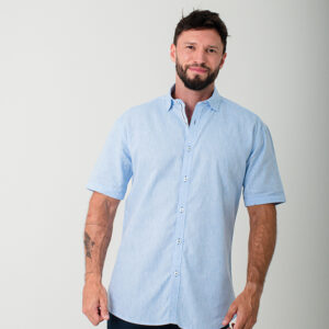 CAMISA MC 55% LINO 45% ALGODON