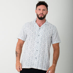 CAMISA MC 100% ALGODON ESTAMPADA
