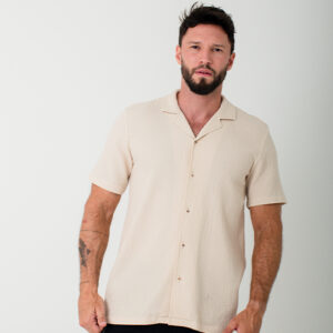 CAMISA MC TEXTURA 100% ALGODON HOMBRE