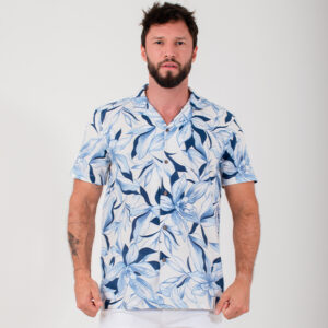 CAMISA MC 100% ALGODON ESTAMPADA