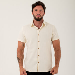 CAMISA MC 100% POLIESTER TEXTURA