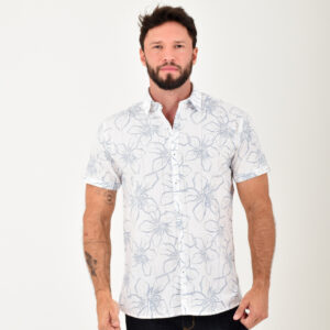 CAMISA MC 100% ALGODON ESTAMPADA