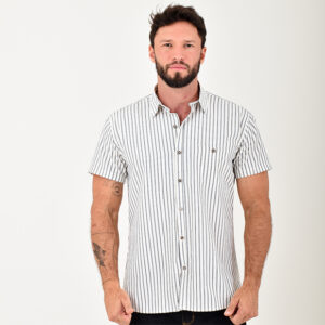 CAMISA MC 100% ALGODON RAYAS