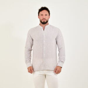 CAMISA ML RAYAS 100% ALGODON CUELLO NERU