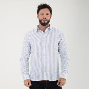 CAMISA ML RAYA 100% ALGODON HOMBRE
