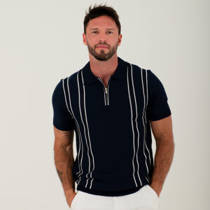 SUETER POLO MODA TEJIDO CON CORREDERA HO