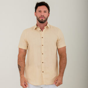 CAMISA MC 100% LINO HOMBRE