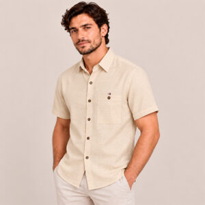 CAMISA MC 100% LINO HOMBRE