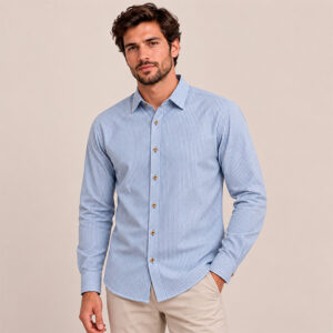 CAMISA ML 100% ALGODON HOMBRE