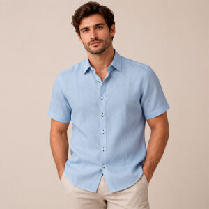 CAMISA MC 100% LINO HOMBRE